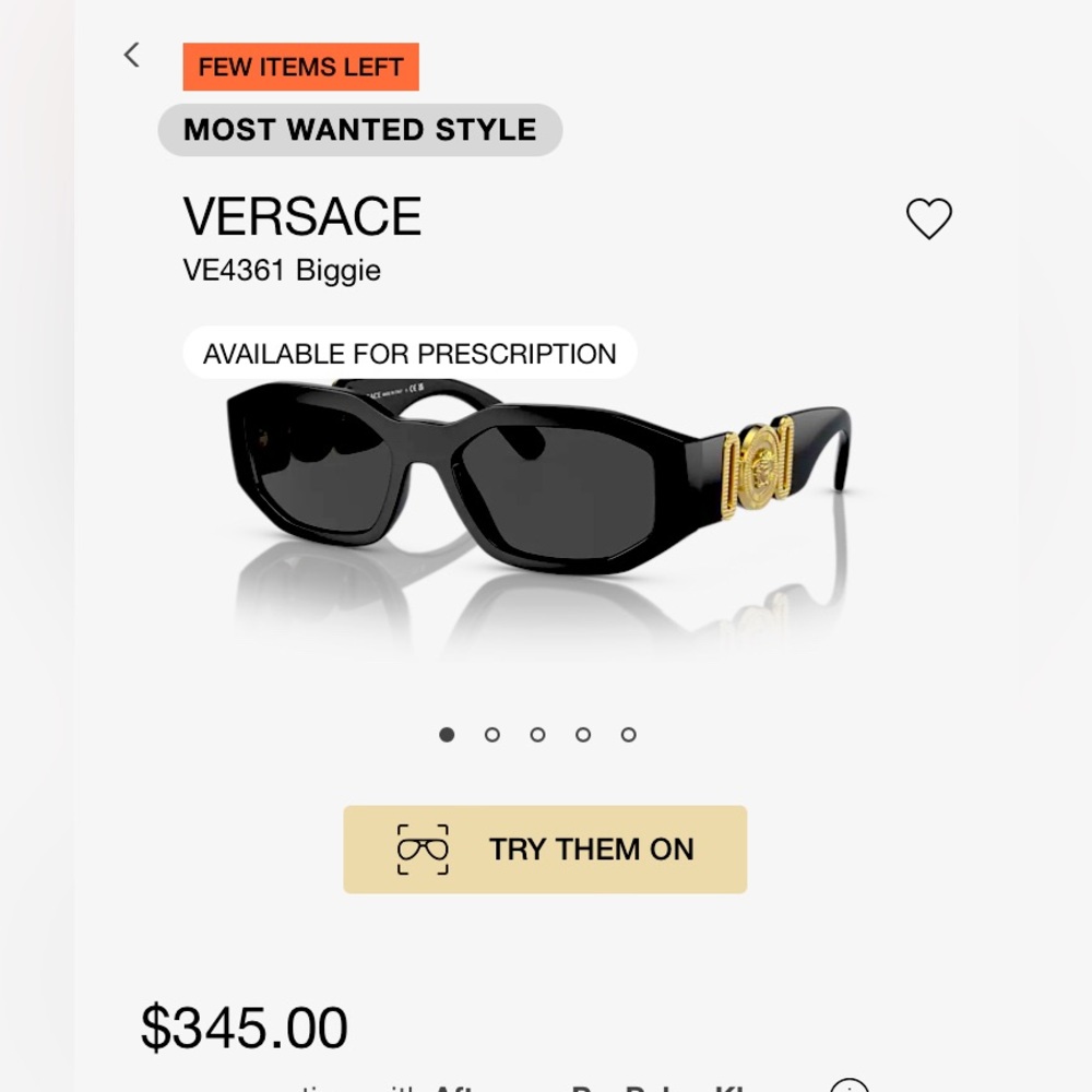 Versace Biggie Sunglasses